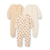 Amazon Essentials Unisex Babies' Cotton Footless Zip-Front Sleep and Play, Pack of 3