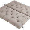 Ambientehome HANKO garden bench cushion with high backrest, 2 seats, approx. 100 x 98 x 8 cm, crail grey, light, 100 x 98 x 8 cm