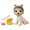 Baby Alive Lil' Snacks Doll - Eats & Poops, Snack-Themed 8-Inch Baby Doll, Brown Hair, Ages 3+