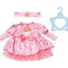 Baby Annabell Happy Birthday Dress 710548 - Pink Tulle Dress with Matching Crown Headband for 43cm Dolls - Suitable for Children from 3 years Old