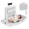 Baby Changing Unit,Baby Changing Station Wall Mount Commercial Diaper Changing Table Nursery Changing Table Horizontal Diaper Changer Station with Safety Strap Wall Restaurant...