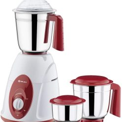 Bajaj Majesty Classic Indian Mixer Grinder, 750W (Red White) 3 Jar |Extra International Adaptor|1 Month Warranty|2 Year Motor Warranty