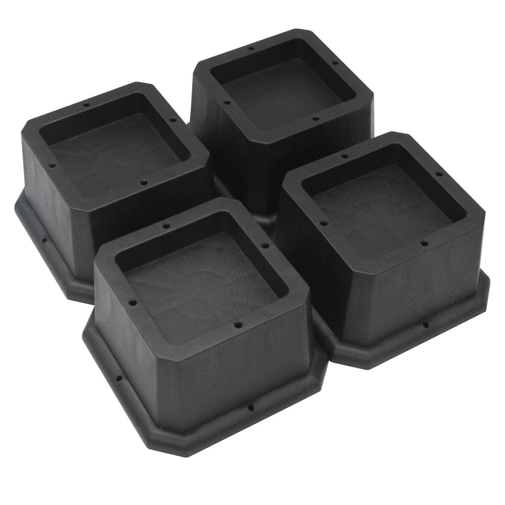 Booksgelf Risers Bed Risers 2 inch Heavy Duty Furniture Risers, Up to 6000 Lbs Bed lifts ...