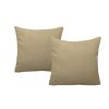 Beige Decorative pillowcase Waterproof Cushion Cover Square 40x40 cm , for Tent Park Garden Throw Pillow Case Outside Bench Sofa Furniture Patio Couch Balcony Sofa Living Room,...