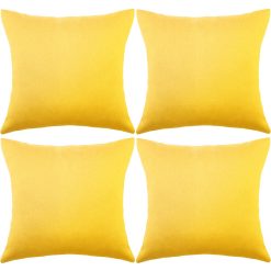Boao 4 Pack Decorative Outdoor Waterproof Throw Pillow Covers, Square Patio Balcony Garden Waterproof Cushion Case, PU Coating Pillow Shell for Couch,Bed, Patio, Sofa,Tent,18 x...