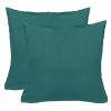 Brentfords Outdoor Cushions 45 x 45, Water Resistant Garden Furniture Cushions Sofa Cushion Covers for Inners Super Soft Comfy Decorative, Green Pack of 2