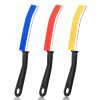 Crevice Cleaning Brush, Bathroom Tile Groove Gap Cleaning Brush,Premium Crevice Cleaning Tool Aluminum Support with 15° Angle,Home Kitchen Groove Gap Window Door (3PCS)