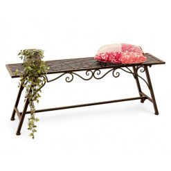 DanDiBo Bench Seat CUCCIO-XL B-120 cm 77824 Garden bench made from metal Garden furniture