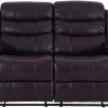 Dante Furniture Roma 2 Seater Leather Recliner Sofa (Brown)