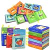 Dr.Rapeti 6 Pack Soft Books, Bath Book, Baby Sensory Crinkle Toy, Washable Nontoxic Educational Learning Toy for Baby Infant Toddler Kids