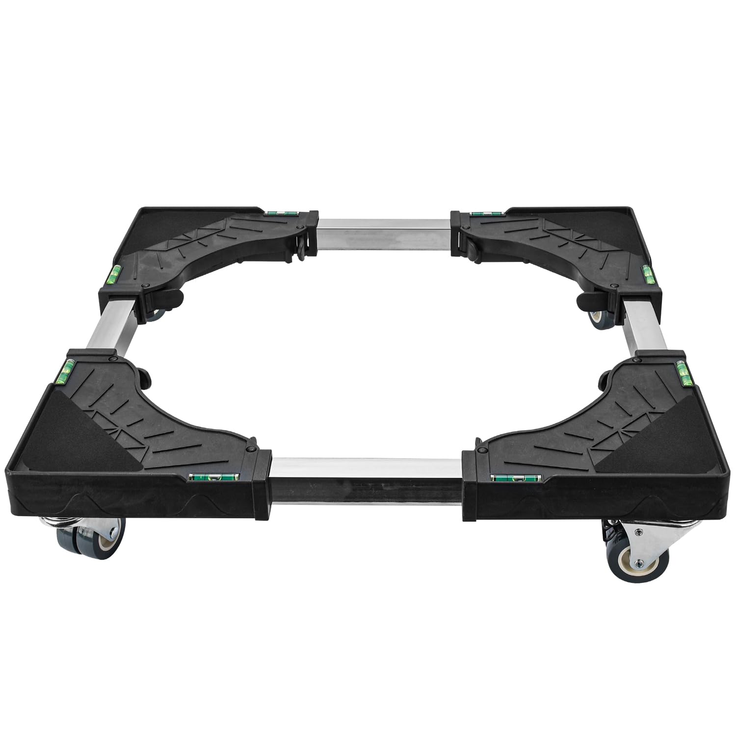 Furniture Dolly with 4 Locking Twin Wheels, JOYCEMALL Adjustable Mini Fridge Stand Universal Stand Base Furniture Stand Mover Mobile Roller Base for Washing Machine Dryer...