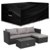 Futura Premium Rectangular Garden Furniture Covers Waterproof 300x250x100cm, Heavy Duty 600D Oxford Fabric Outdoor Table, Patio & Rattan Garden Furniture Covers, PVC Lined, Air...