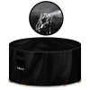 Futura Premium Round Garden Furniture Covers Waterproof 128x71cm, Heavy Duty 600D Oxford Fabric Round Garden Table Cover, PVC Lined Round Patio Table Cover with Air Vents and UV...