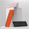 Gaming Keyboard 104 Key USB Gaming Keyboard Mechanically Mimics Acoustic Gaming Keyboard for Laptop Keyboard for Office Gamers Wireless Keyboard