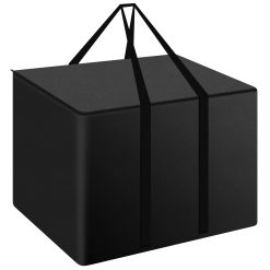 Garden Cushion Storage Bag, 420D Oxford Fabric Outdoor Patio Cushions Storage Bag with Zipper and Handles, Rip Proof, Anti-UV, Garden Furniture Cushion Storage Cover, 80x80x60cm