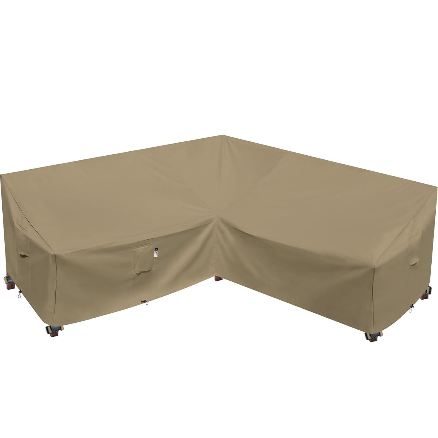 Garden Furniture Cover, Heavy Duty Patio Furniture Covers Waterproof 600D Oxford Sectional Couch Rattan Corner Sofa Table Chair Protection, V Shaped Lawn Winter Protector, 216 x...