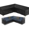 Garden Furniture Covers Waterproof V shaped,lounge & cocktailsessel Rattan Corner Sofa Covers for Outdoor patio Sectional cover,Heavy Duty 600D Oxford Furniture Covers (100"L...