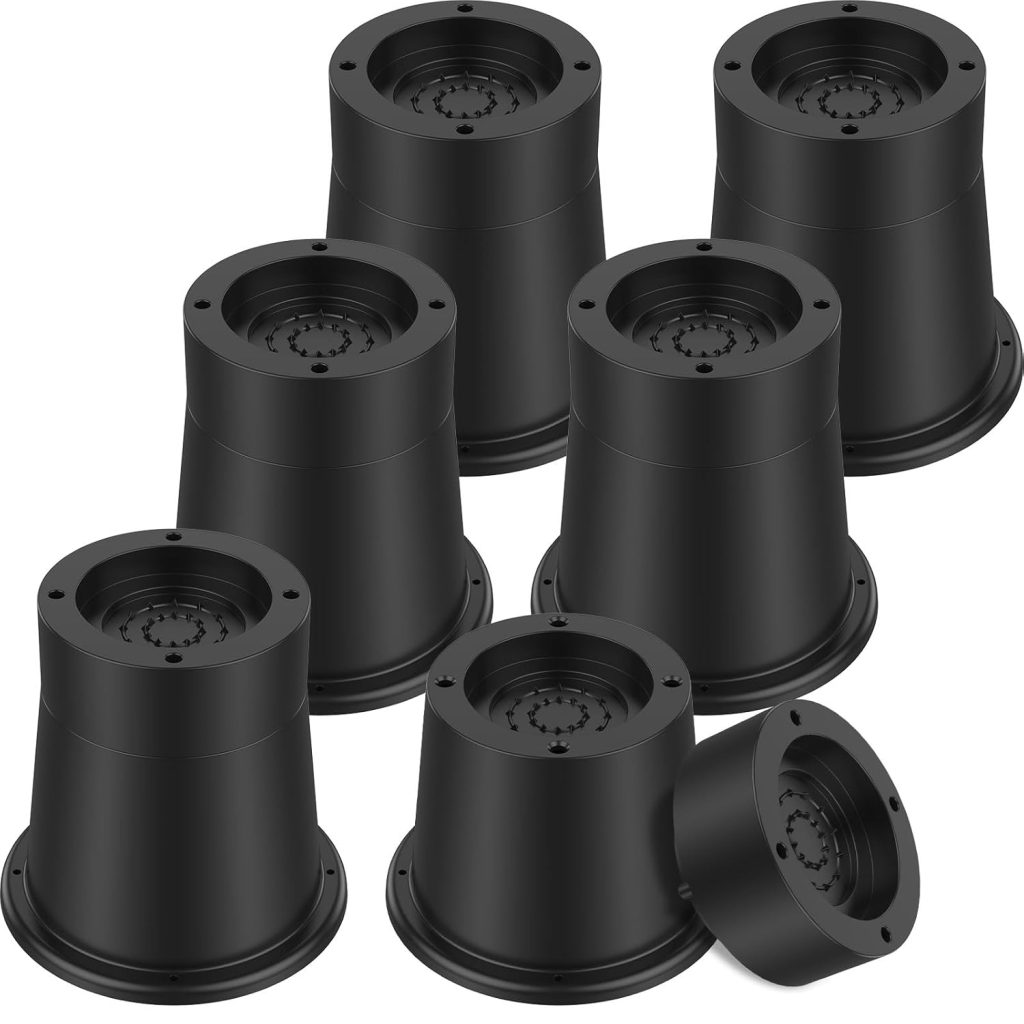 HAIJED Bed Risers, Chair Raisers, Round Furniture Risers, Rubber Sofa ...