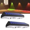HAMLITE Solar Fence Lights Outdoor Garden,RGB Solar Wall Lights Outdoor Waterproof,Bright Solar Powered Garden Fence Lights 8 Color Modes for Outside Deck Patio Decking Gate...