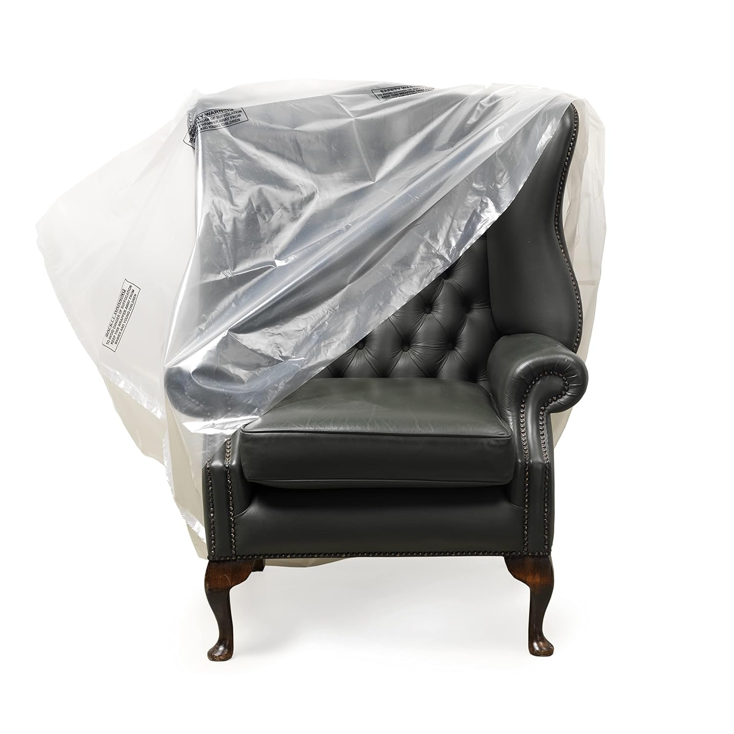 Heavy Duty Sofa Furniture Protector Slip Over Cover Bag : Protection against Pet Clawing,Liquids,Dust. Great for when moving (Armchair)