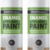 HitlineUK 2 x 400ml White Gloss Enamel Paint Spray Appliancel Hard-Wearing Aerosol Coating for DIY, Wood, Metal, and Household Appliances