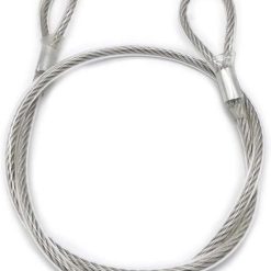 HOUSON Steel Rope with Eyelets, Wire Rope Safety Cable Steel Cable for Garden Furniture, Bicycle(3mm*3m)