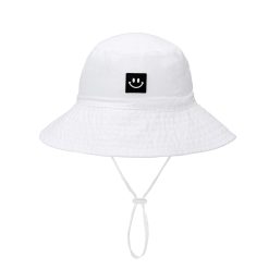 HSYZZY Baby Sun Hat Smile Face Toddler UPF 50+ Sun Protective Bucket hat Nice Beach hat for Baby Girl boy Adjustable Cap