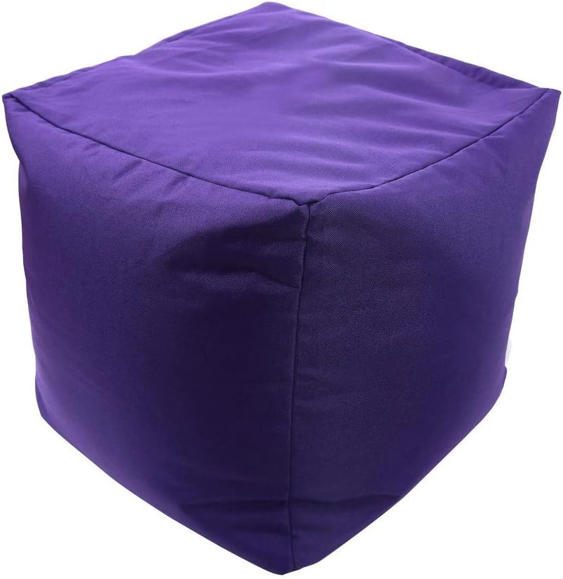 iStyle Mode Waterproof Square Shape Bean Bags Indoor Outdoor Seating Garden Footstools Foot Rest Stool Pouffe Ottoman 40x40x40cm
