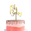 JEKUGOT Oh Baby Cake Topper Baby Shower Cake Toppers Acrylic Baby Shower Cake Decorations Suitable for Gender Reveal Party Boys or Girls