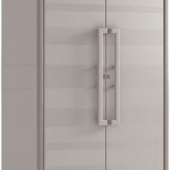 Keter Gulliver High Indoor Garage Utility Multi Purpose Cabinet - Beige/Sand