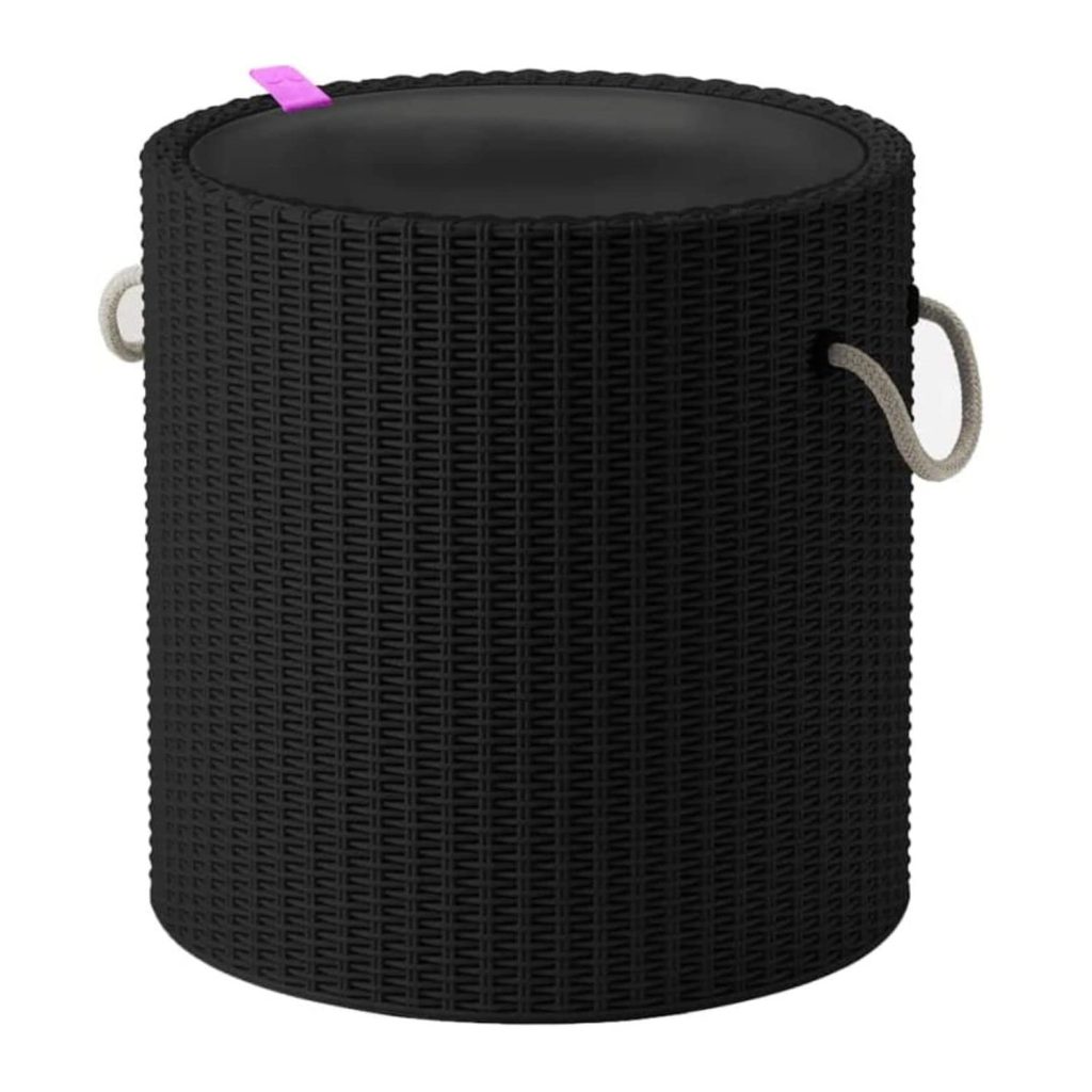 Keter Knit Cool Stool Outdoor 39L Cool Bar Ice Cooler Garden Furniture ...