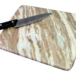 KLEO Marble Chopping Board Cutting Board Cheese Board Cheese Platter Kitchen Appliance Wine Serve-Ware Birthday Anniversary Corporate Gift (9" x 12" Beige)
