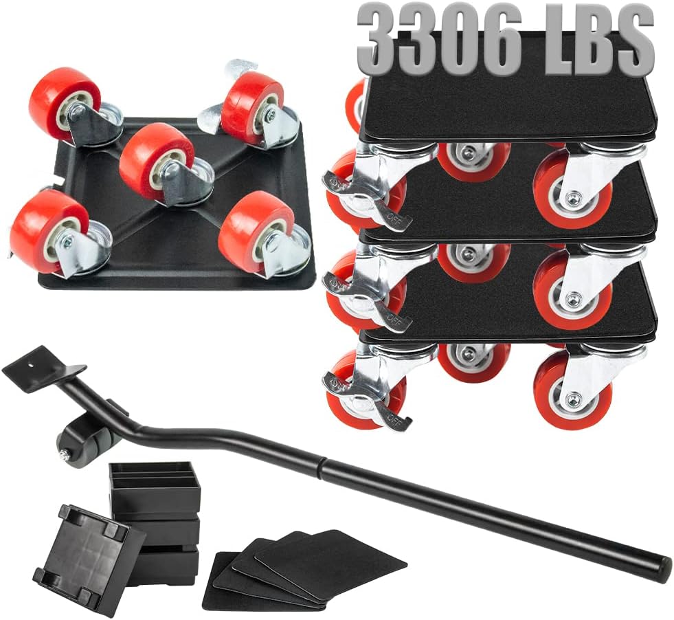 Lifter Furniture Sliders for Hardwood Floors Jack Furniture Dolly Appliance Dolly for Moving Pads Furniture Movers Sliders 1500KG 3306LBS