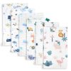 Maliton Muslin Cloths for Baby, 6 Pack Burp Cloths for Baby,100% Cotton 6 Layers Absorbent& Soft& Breathable Baby Muslins Pack,50x25CM Muslin Squares Baby Essentials for...