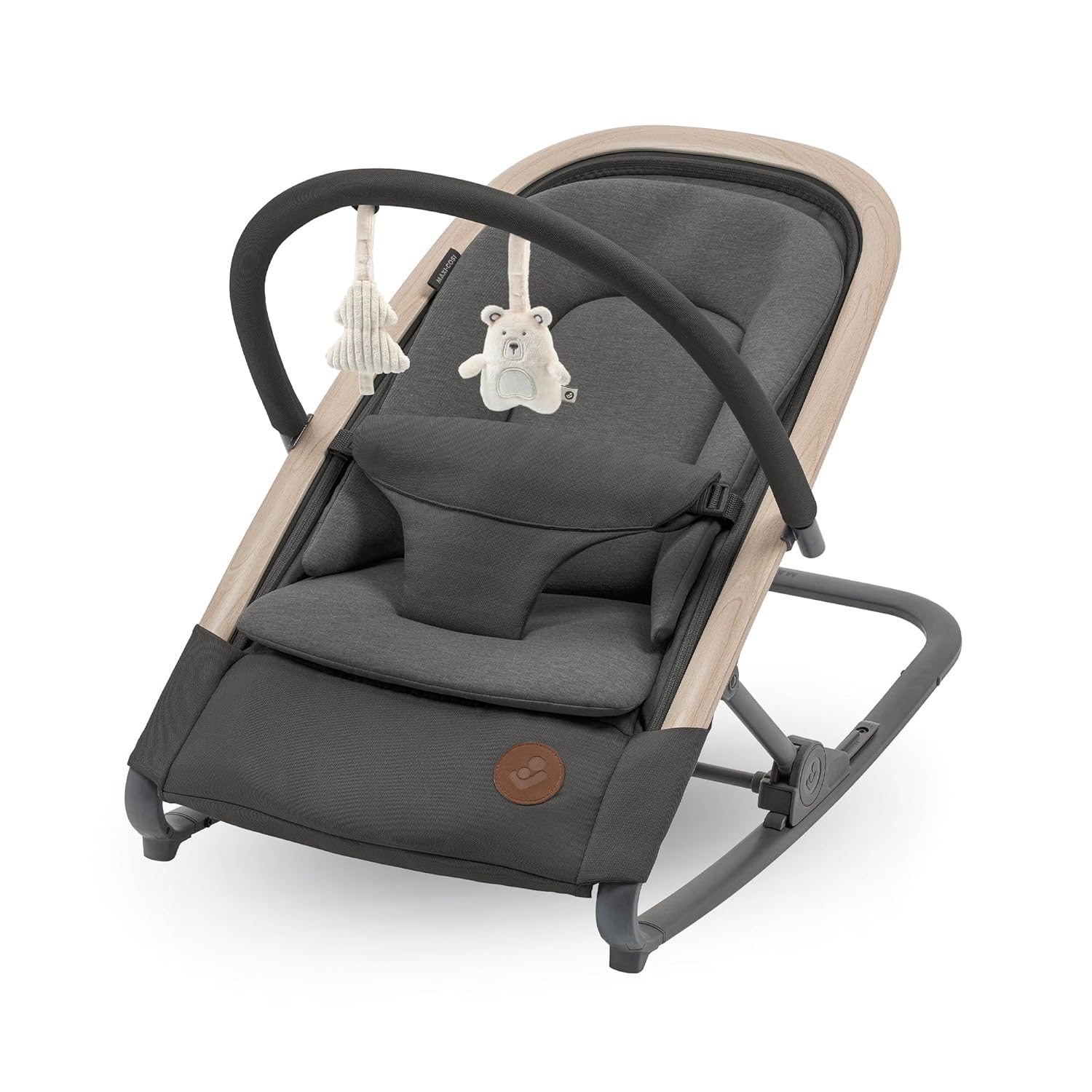 Maxi-Cosi Kori, 2-in-1 Ergonomic Baby Bouncer Chair with Toy Arch, 0-2 Years, up to 15 kg, Newborn Bouncer, 3 Recline Positions, Easy-in Harness, Lightweight & Compact, Newborn...