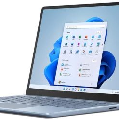 Microsoft Surface Laptop Go 2 Ultra-Thin 12.4” Touchscreen Laptop - Ice Blue - Intel Core i5 - 8GB RAM - 256GB SSD - Windows 11 Home - 2022 model, UK plug