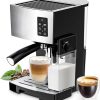 MOBYGKFY Coffee Machine Milk Frother Kitchen Appliances Electric Foam Cappuccino Coffee Maker