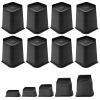 MYMULIKE Bed Risers 2 inch, 3 inch, 4 inch, 6 inch or 8 inch Heavy Duty Furniture Risers, Up to 6000 Lbs L shaped Design Bed lifts Blocks for Couch Desk Sofa Table...