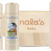 Nala's Baby Vanilla Cloud Bundle with Bag | Full Vanilla Cloud Range of Body Wash & Shampoo, Body Lotion, Nighttime Oil | Toiletry Bag | Dermatologically-tested | Nalas Baby