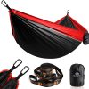 NatureFun Ultra-Light Travel Camping Hammock | 300kg Load Capacity,(275 x 140 cm) Breathable,Quick-drying Parachute Nylon | 2 x Premium Carabiners,2 x Nylon Slings Included |...