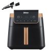 Ninja Air Fryer MAX PRO, 6.2L, Uses No Oil, Large Square Single Drawer, Roast, Bake, Air Fry, Family Size, Non-Stick, Dishwasher Safe Basket & Crisper Plate, Silicone Tongs,...