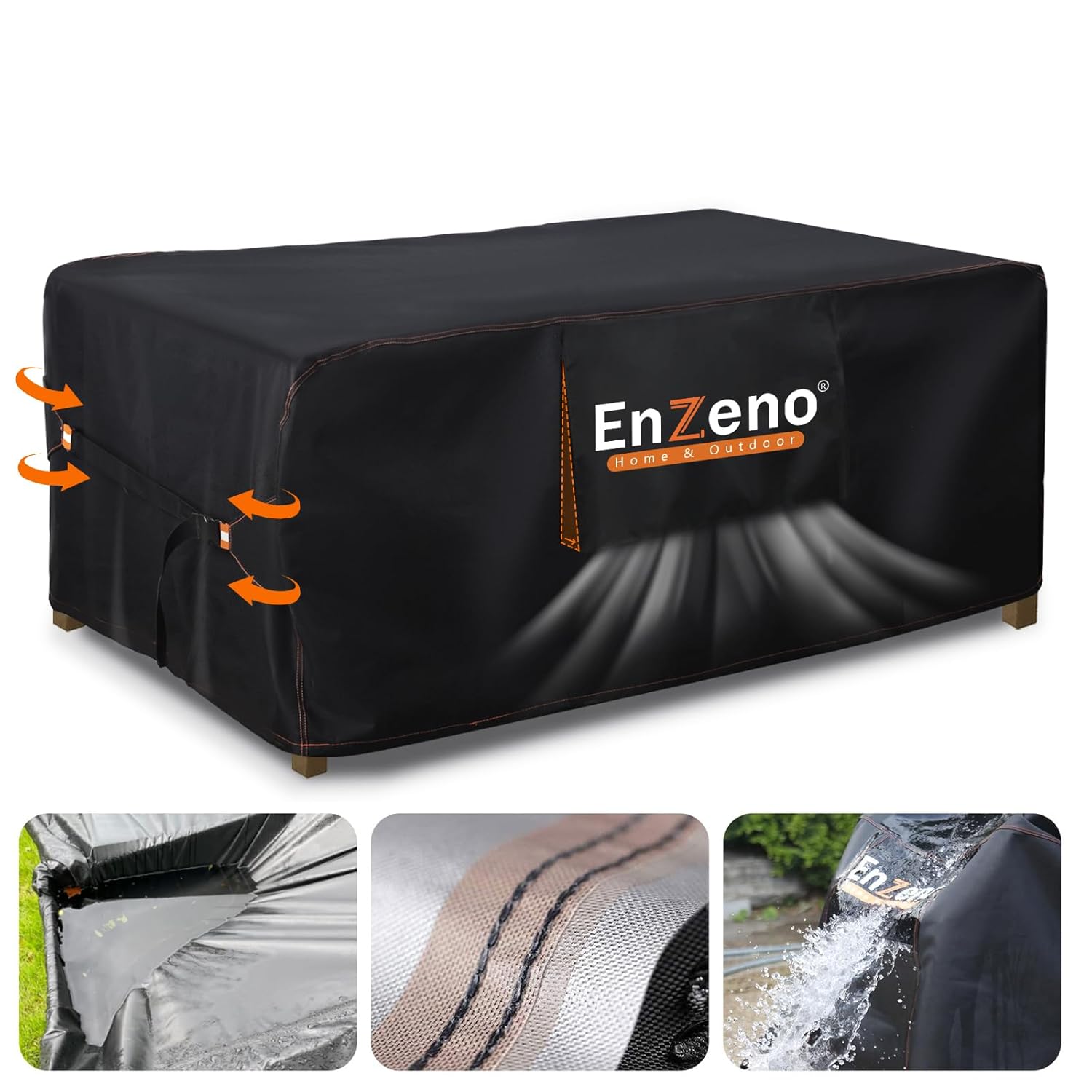 outdoor table cover Waterproof with Air Vent,120X90 cm patio Furniture Covers for Rectangle/Rectangular Table and Chair Set,420D Heavy Duty Oxford Fabric Outdoor garden Table...