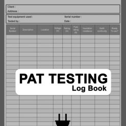 PAT Testing Log Book: Portable Appliance Testing Book, PAT Test Certificate Results, Electrical Appliance Register, PAT Test Log.
