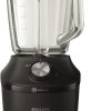 Philips Blender 3000 Series, ProBlend System, 2L Maximum Capacity, 1.25L Effective Capacity, 600W, 2 Speed Settings & Pulse, Glass Jar, Black (HR2291/01)
