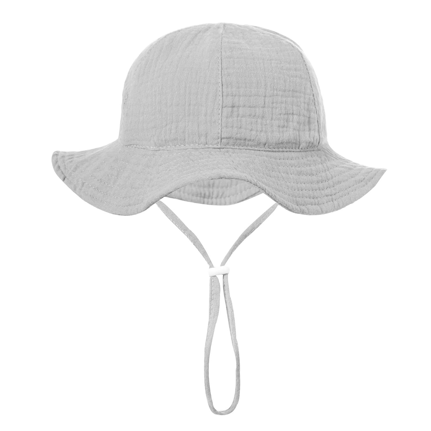 PythJooh Infant Baby Girl Boy Cotton Sun Hat Newborn Soft Cotton Bucket Hats with Adjustable Chin Strap for 3-12Months