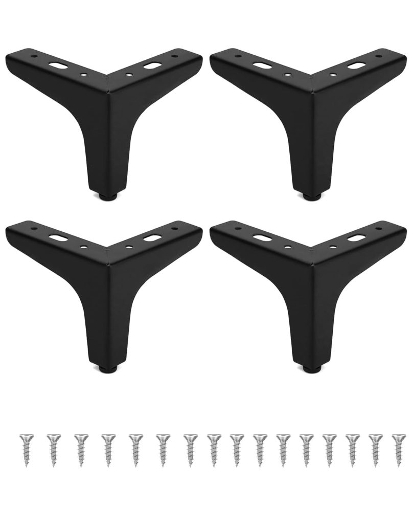 4 inch 10 cm Metal Furniture Legs Set of 4 Black Modern Sofa Chair Table Cabinet 4 inch 10 cm Metal Furniture Legs Set of 4 Black Modern Sofa Chair Table Cabinet
