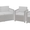 Rattan Furniture Cushion Waterproof Outdoor Seat Pad For Rattan Garden Furniture Chair Cushion Padding Patio 2, 3 or 4 Seater Comfy Set Sofa Cushions Pads Removable Cover (8 Pc...
