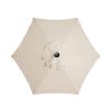 Replacement Parasol Canopy, replacement parasol cover 2.7M/3M+6 Arms/8 Arms replacement parasol fabric cover for Garden Umbrella (Beige-2.7m+6 arms)