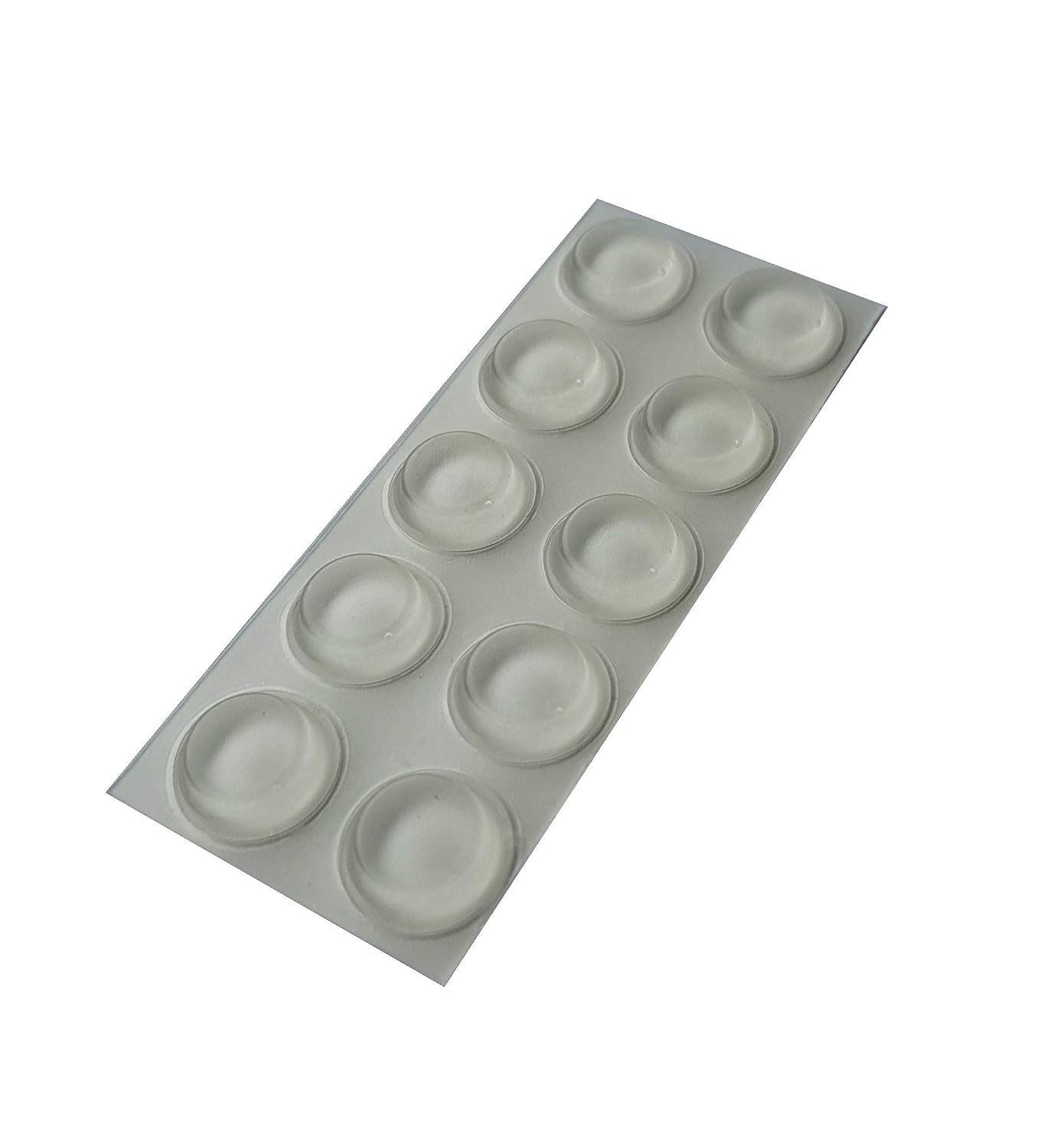 Rubber Feet for Glass, Furniture, Fused Stained Glass, Grip - Non Slip Grippers - Clear Self Adhesive Bumper Stops (10)
