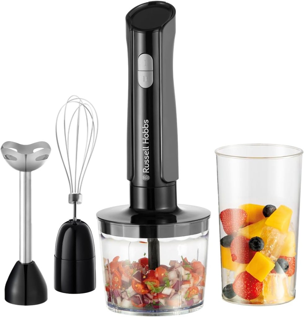 Russell Hobbs Hand Blender [3-in-1 Hand Mixer] Electric Chopper (Food ...